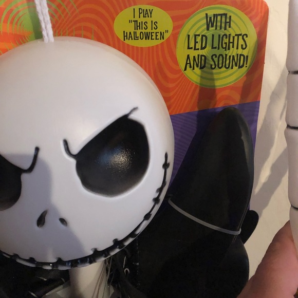 SOLD Disney Jack Skellington 6 FT Light Up Door Hanger - Picture 2 of 3